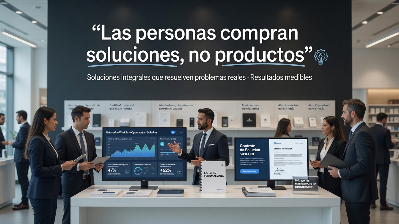 Las personas compran soluciones